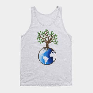 Earth and Tree Of Life Tank Top